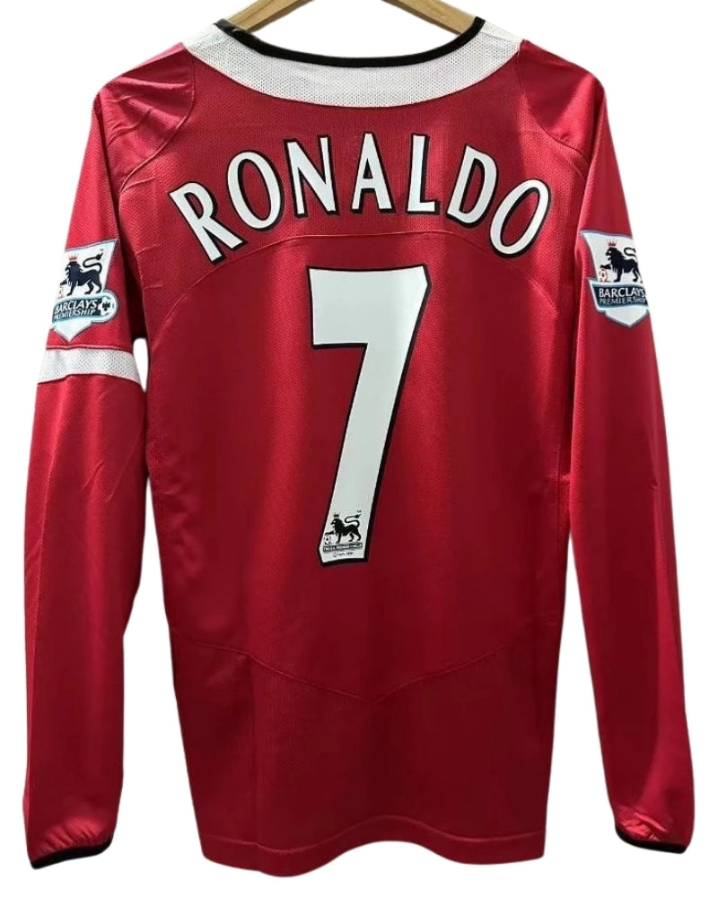 Koszulka Piłkarska Manchester United 2004/2006 Retro Dł Rękaw