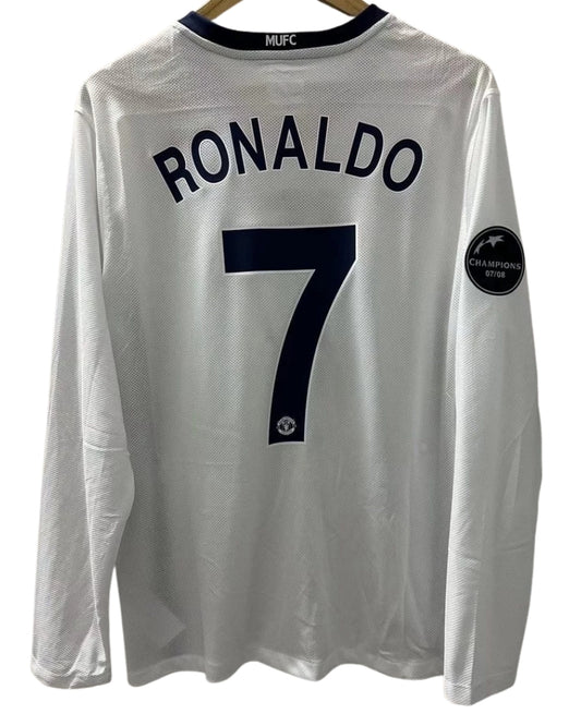 Koszulka Piłkarska Manchester United 2008/2009 UCL Final Away Retro Dł Rękaw