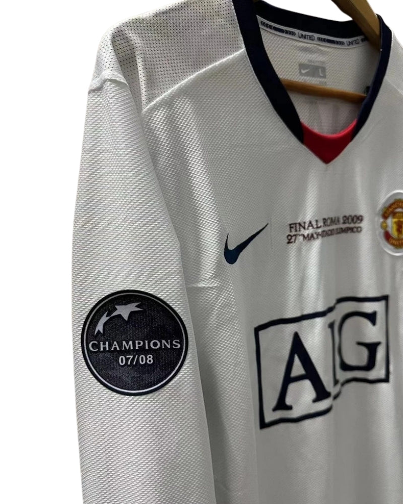 Koszulka Piłkarska Manchester United 2008/2009 UCL Final Away Retro Dł Rękaw