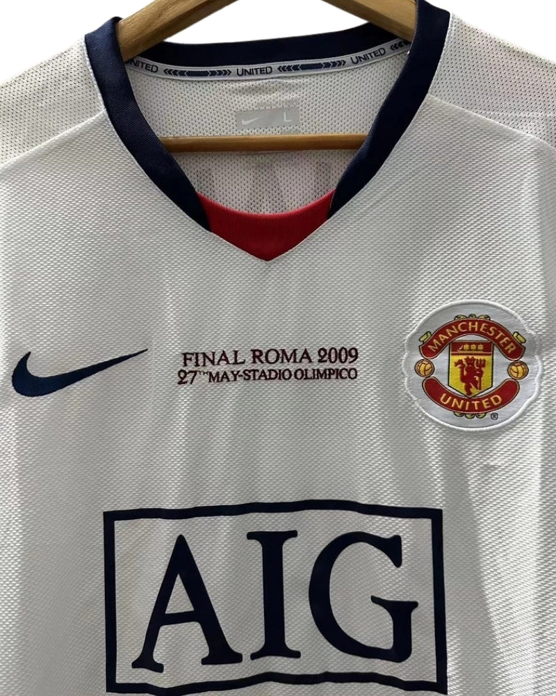 Koszulka Piłkarska Manchester United 2008/2009 UCL Final Away Retro Dł Rękaw