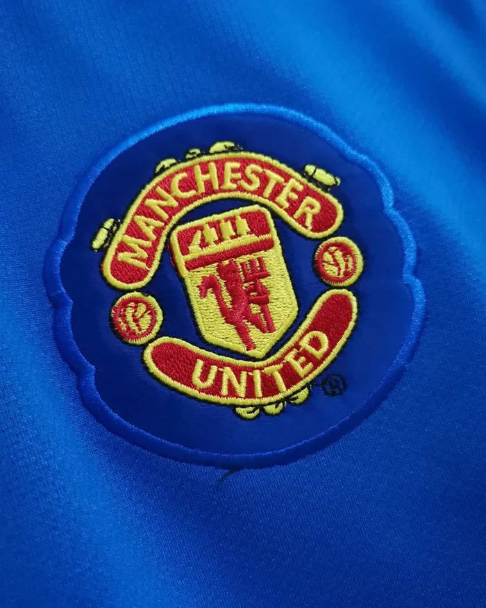 Koszulka Piłkarska Manchester United 2008/2009 Away Blue Retro
