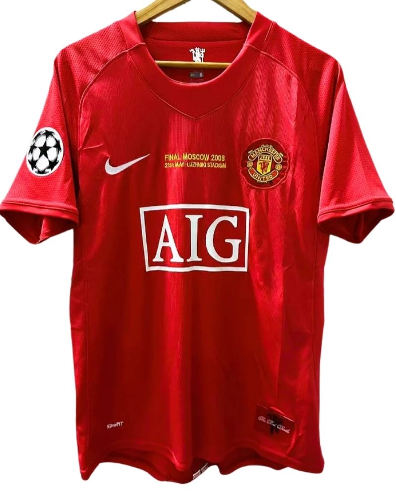 Koszulka Piłkarska Manchester United Home FINAL 2008 Retro