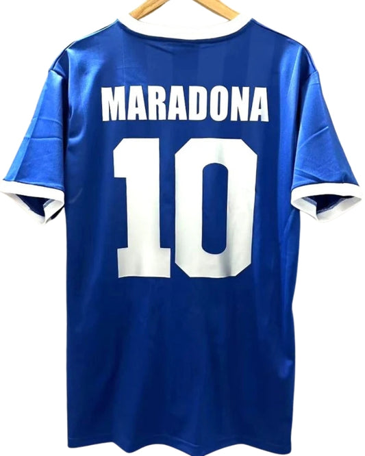 Koszulka Piłkarska Piłkarska Argentyna 1986 Away Retro