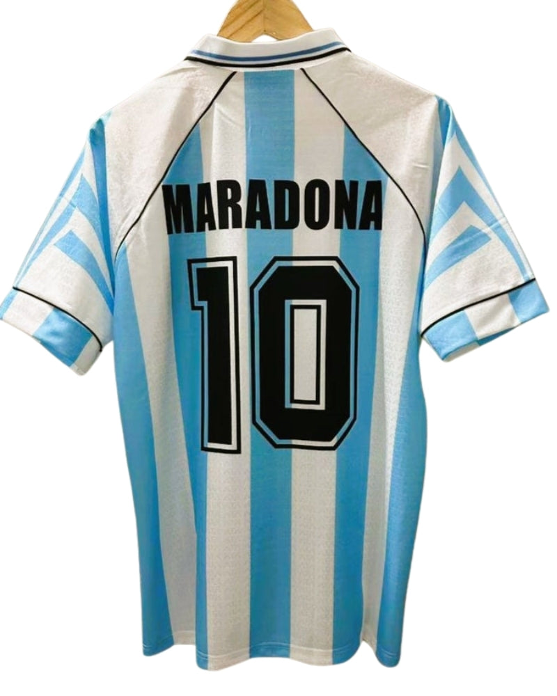 Koszulka Piłkarska Piłkarska Argentyna 1996 Home Retro