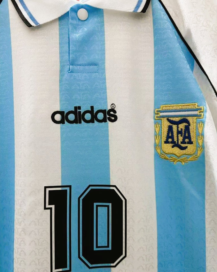 Koszulka Piłkarska Piłkarska Argentyna 1996 Home Retro