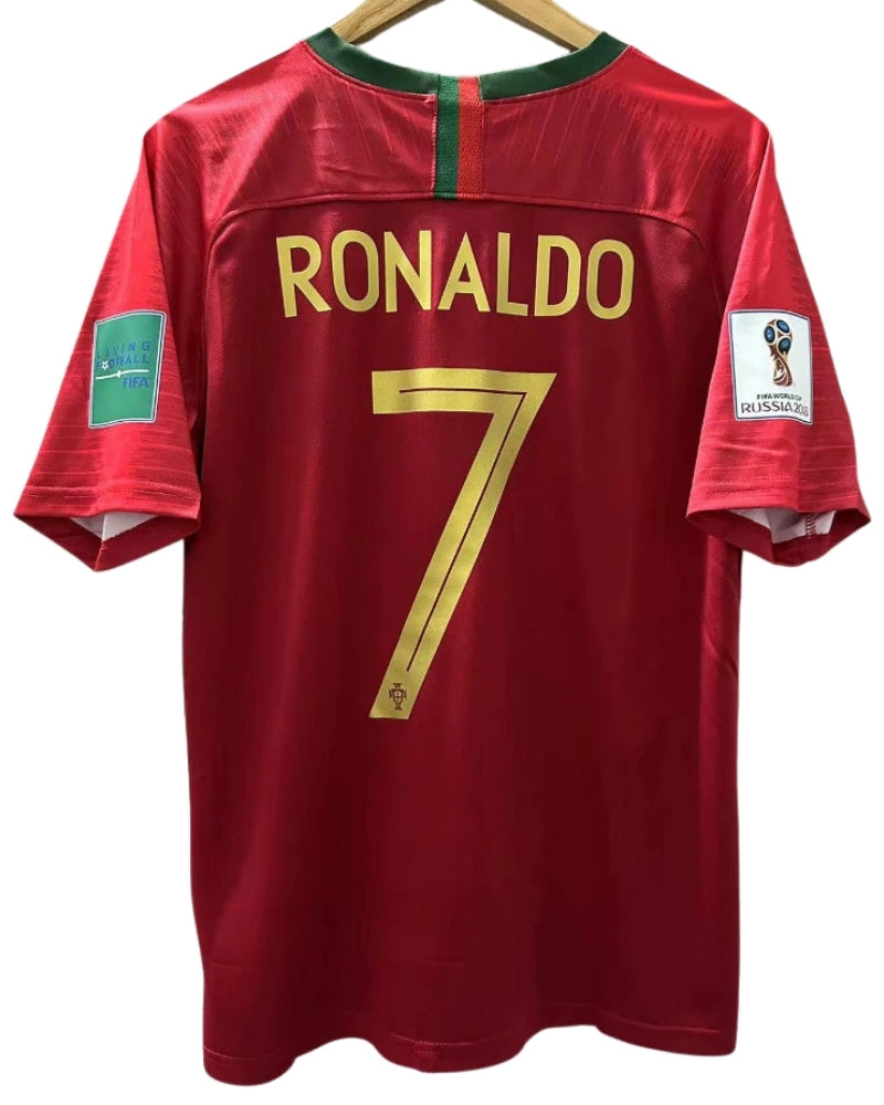 Koszulka Piłkarska Portugalia MŚ 2018 Home Retro