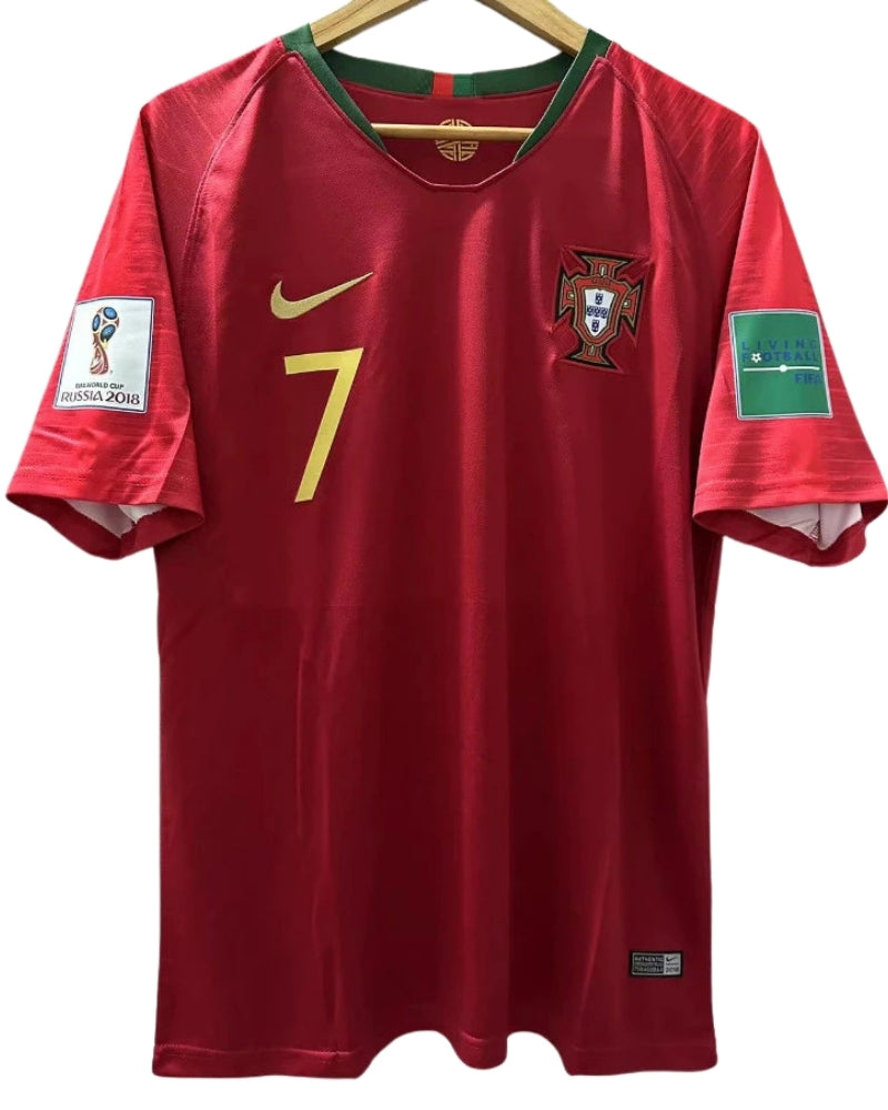 Koszulka Piłkarska Portugalia MŚ 2018 Home Retro
