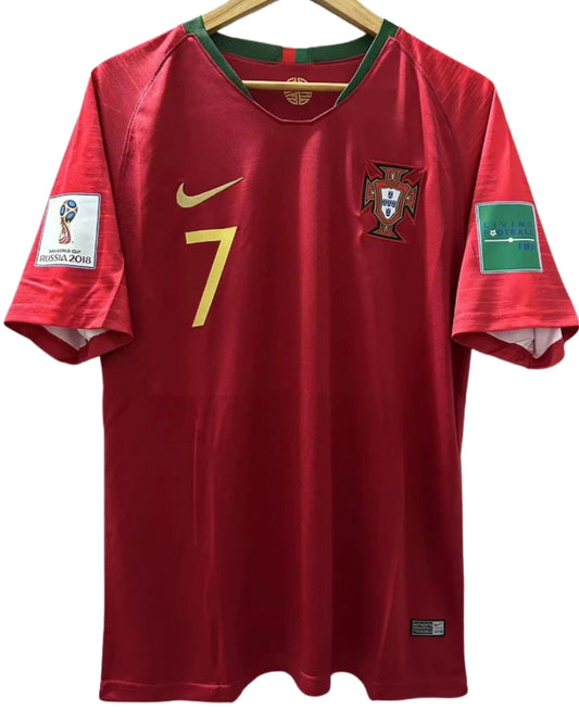 Koszulka Piłkarska Portugalia MŚ 2018 Home Retro