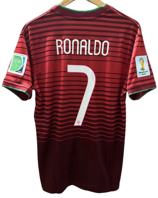 Koszulka Piłkarska Portugalia MŚ 2014 Home Retro
