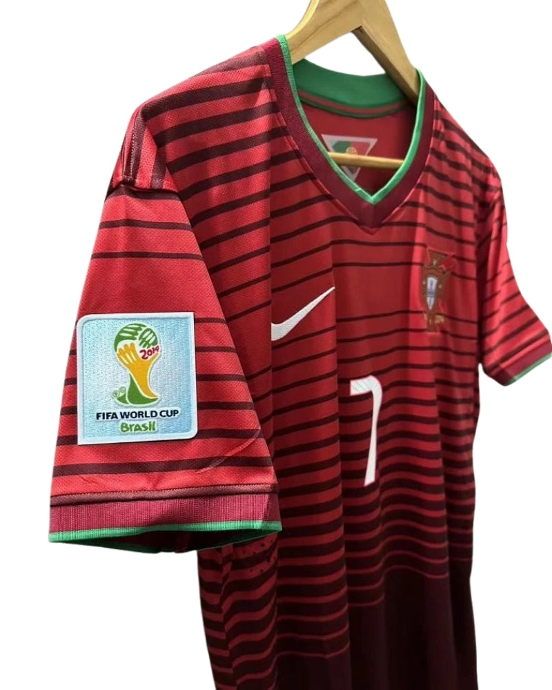 Koszulka Piłkarska Portugalia MŚ 2014 Home Retro