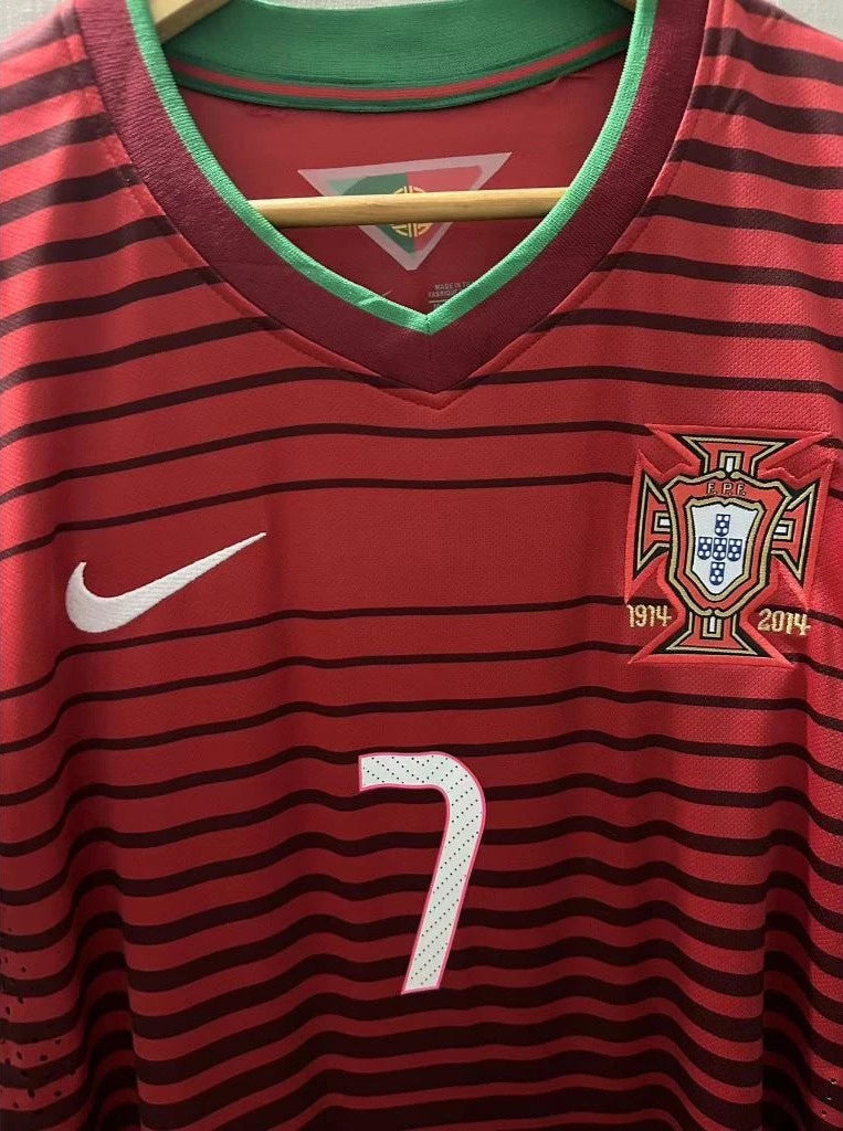 Koszulka Piłkarska Portugalia MŚ 2014 Home Retro