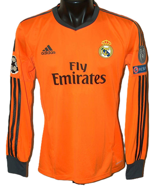 Koszulka Piłkarska Real Madryt 2013/2014 Away Retro Długi Rękaw