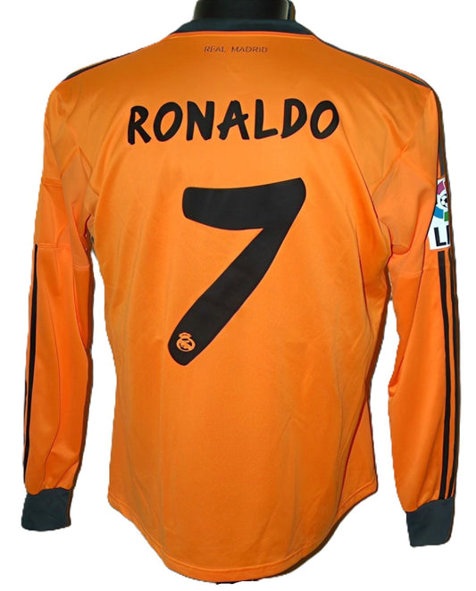 Koszulka Piłkarska Real Madryt 2013/2014 Away Retro Długi Rękaw