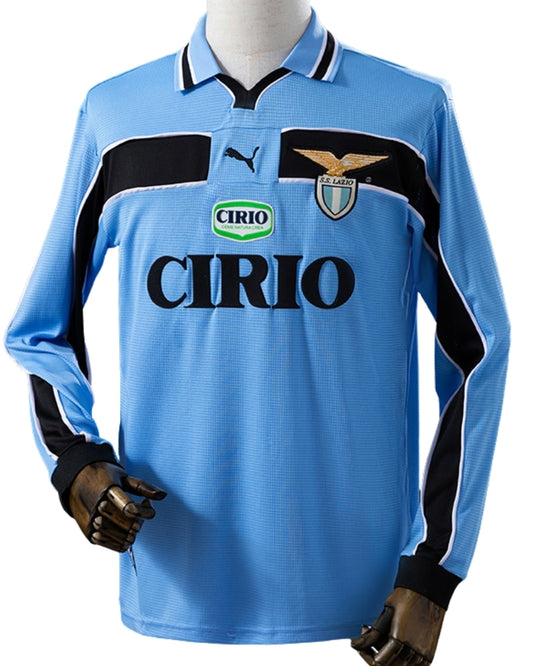 Koszulka Piłkarska SS Lazio Rzym 1998/1999 Home Retro Dł Rękaw