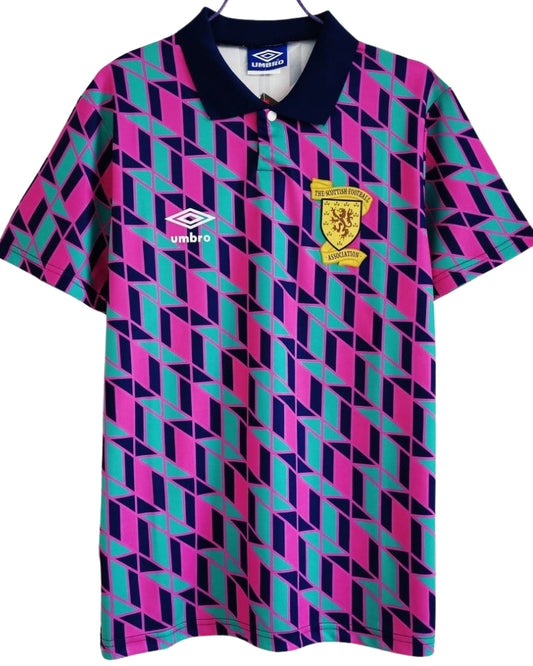 Koszulka Piłkarska Szkocja 1988/1989 Away Retro