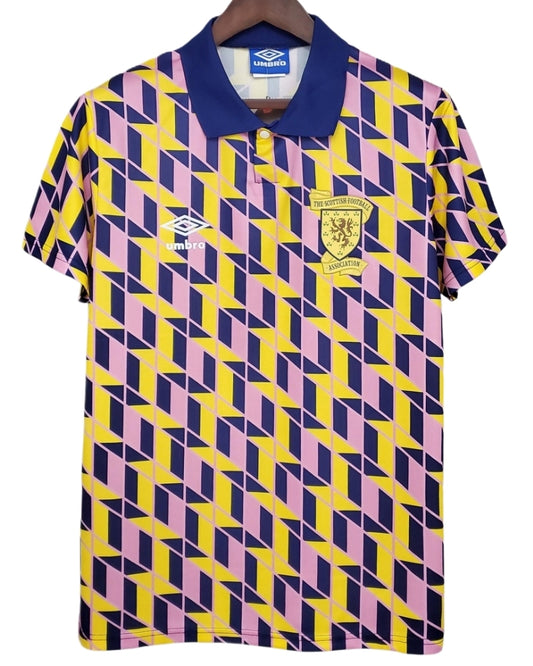 Koszulka Piłkarska Szkocja 1989/1990 Away Retro