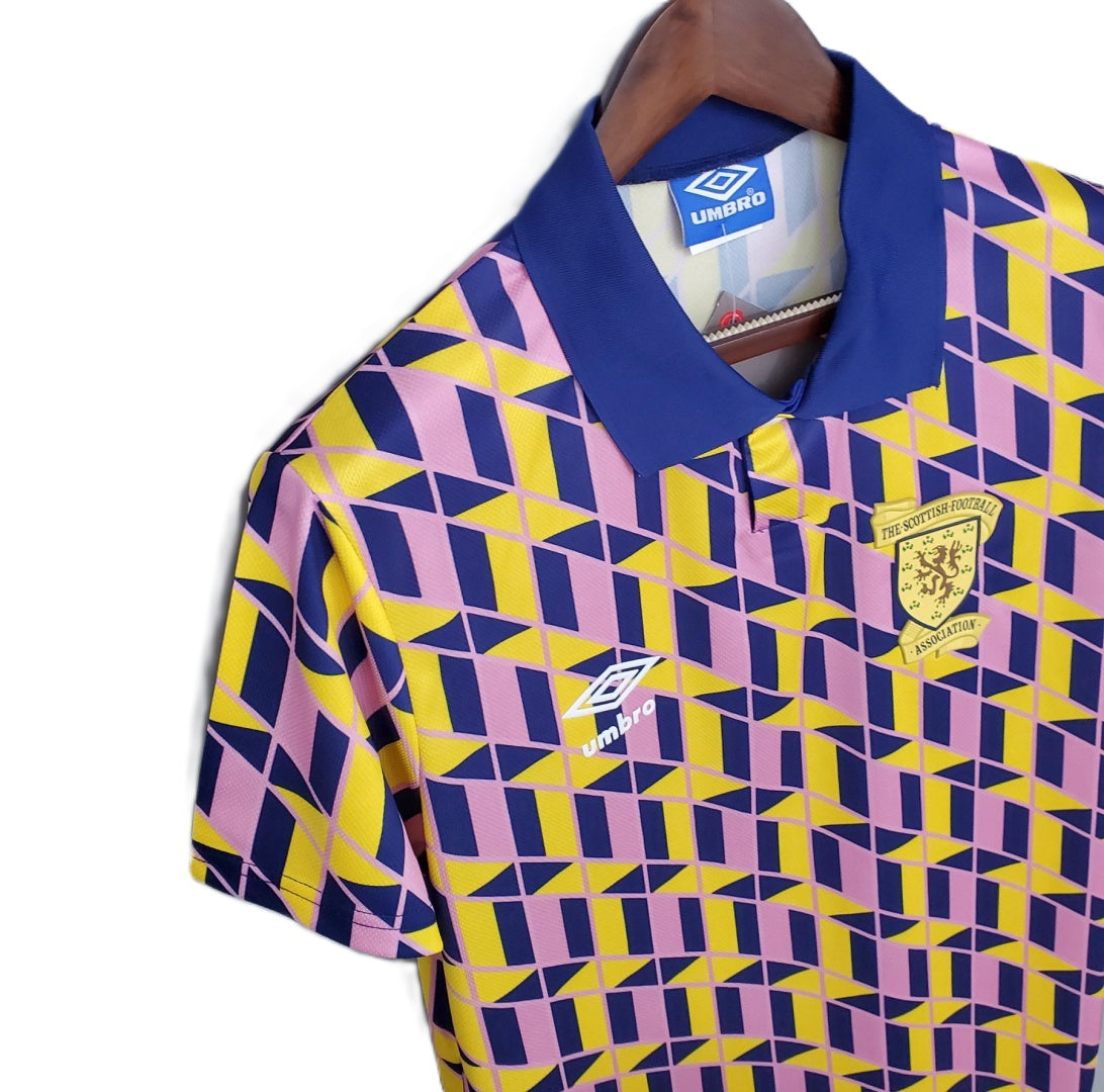 Koszulka Piłkarska Szkocja 1989/1990 Away Retro