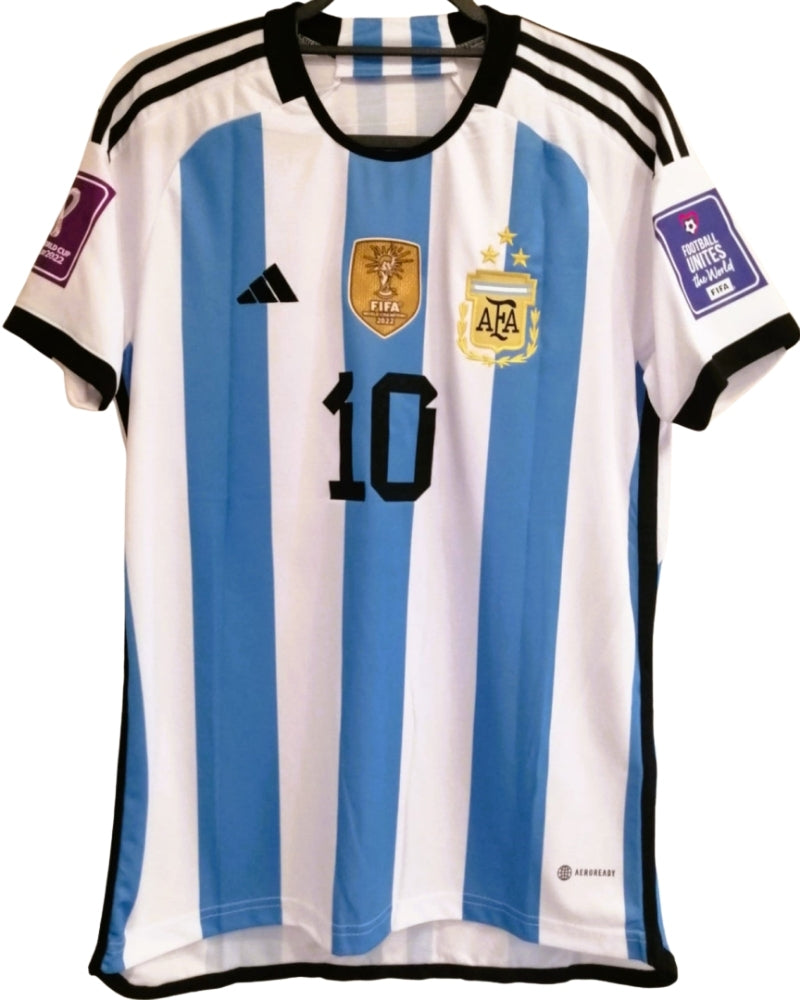 Koszulka Piłkarska piłkarska Argentyna MŚ 2022 Retro