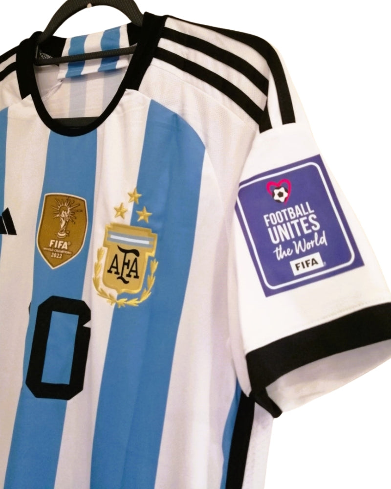 Koszulka Piłkarska piłkarska Argentyna MŚ 2022 Retro