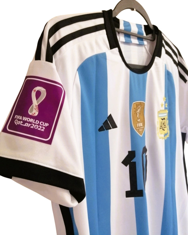 Koszulka Piłkarska piłkarska Argentyna MŚ 2022 Retro