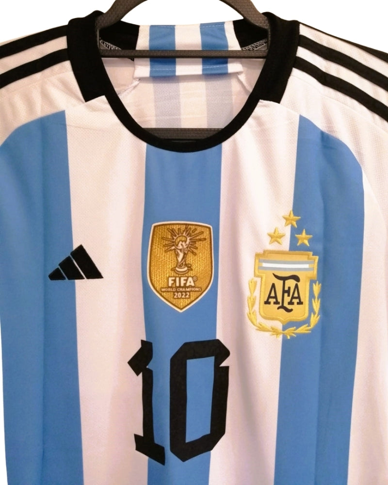 Koszulka Piłkarska piłkarska Argentyna MŚ 2022 Retro