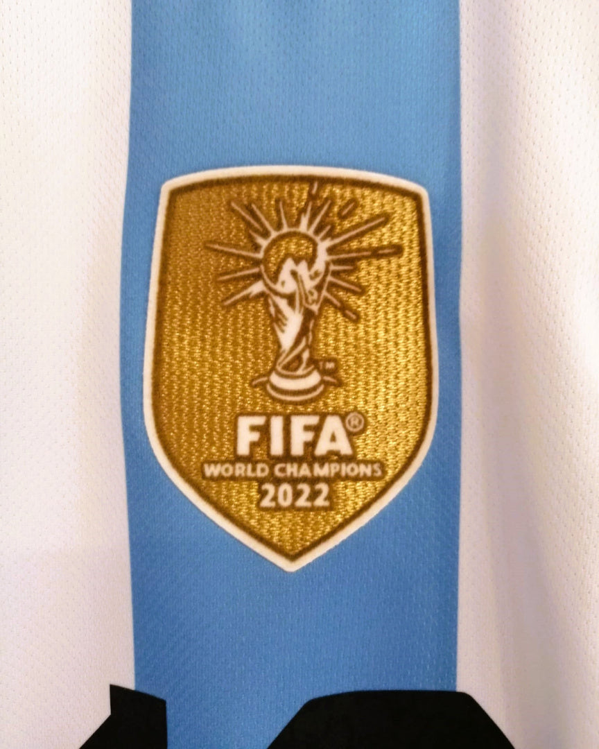 Koszulka Piłkarska piłkarska Argentyna MŚ 2022 Retro