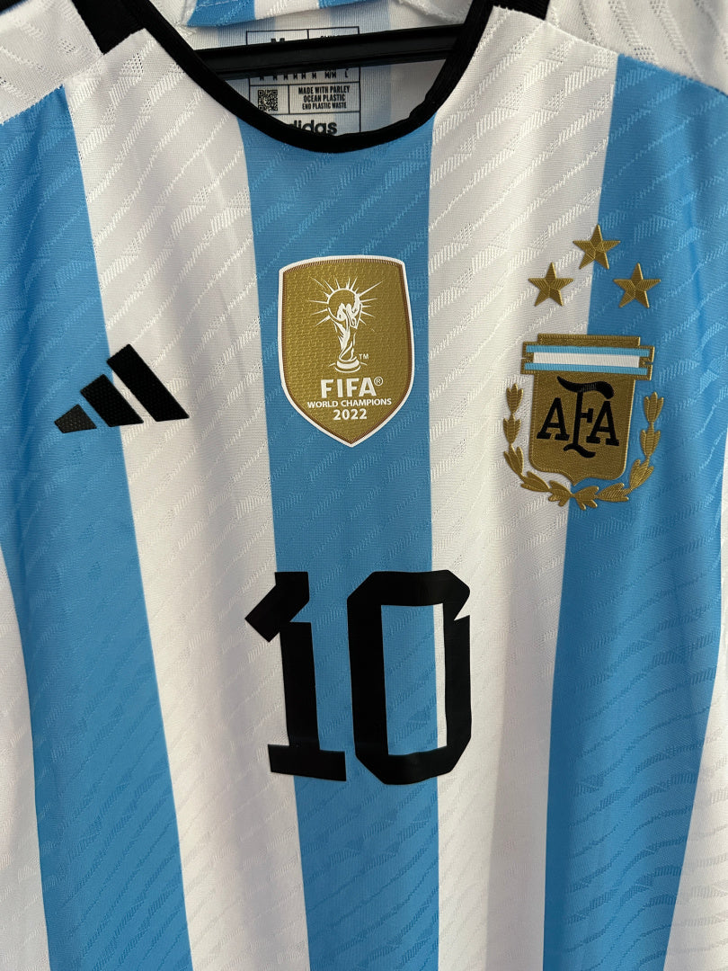Koszulka Piłkarska Argentyna MŚ Katar 2022 Home Meczowa/Player Retro