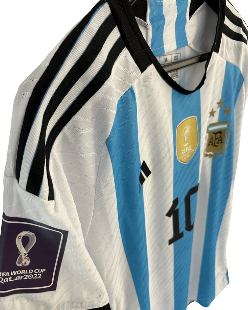 Koszulka Piłkarska Argentyna MŚ Katar 2022 Home Meczowa/Player Retro