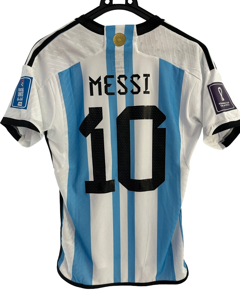 Koszulka Piłkarska Argentyna MŚ Katar 2022 Home Meczowa/Player Retro