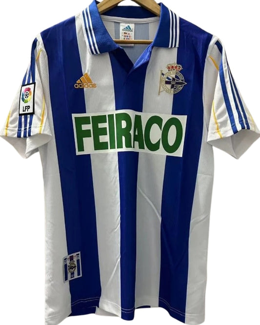 Koszulka piłkarska Deportivo La Coruna 1999/2000 Home Retro