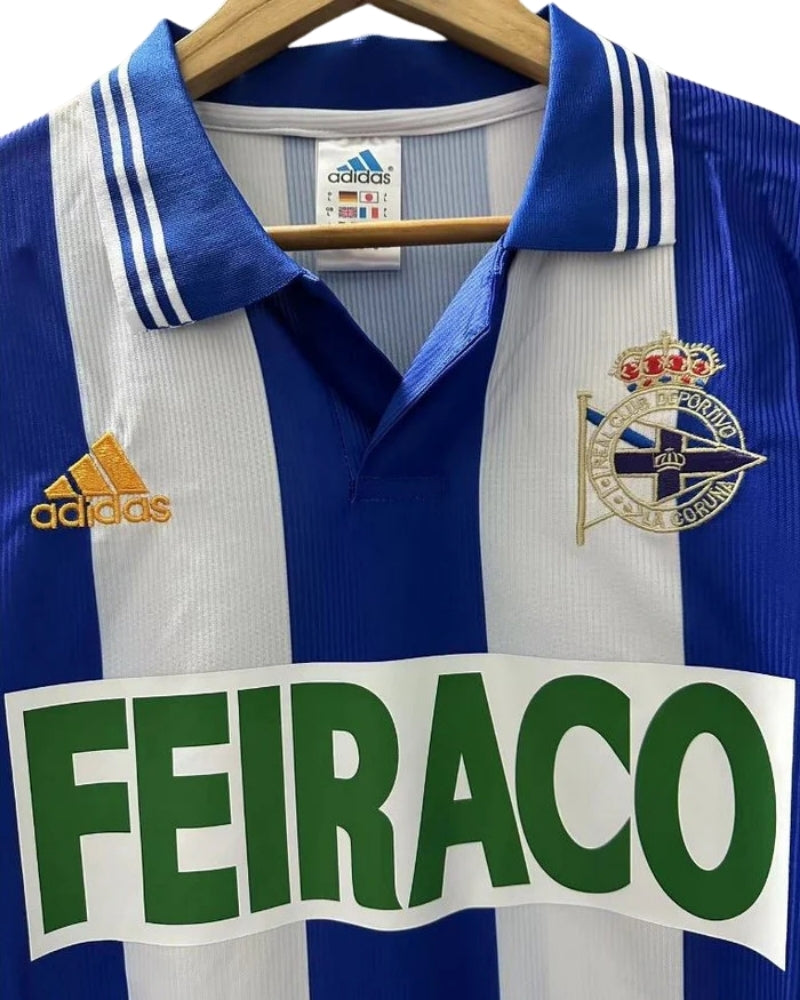 Koszulka piłkarska Deportivo La Coruna 1999/2000 Home Retro