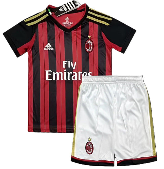 Piłkarski Komplet Strój Dziecięcy AC Milan 2013/2014 Home Retro