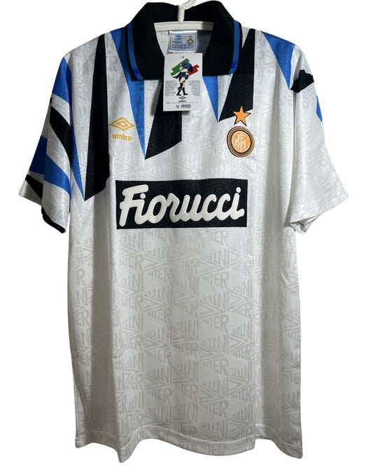 Koszulka Piłkarska Inter Mediolan 1991/1992 Away Retro