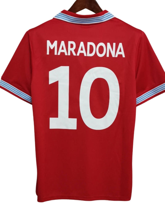 Koszulka Piłkarska SSC Napoli 1988/1989 Away Red Retro