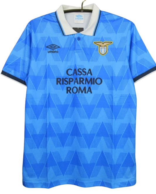 Koszulka Piłkarska Lazio Rzym 1989/1990 Home Retro
