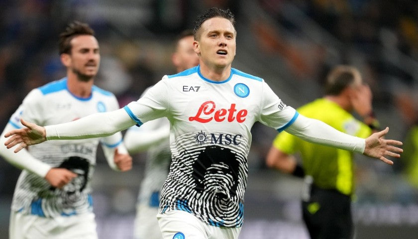 Koszulka Piłkarska SSC Napoli 2021/2022 Maradona White Retro